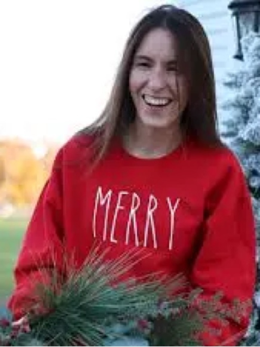 Rae Dunn Red "MERRY" Women's Sweatshirt
